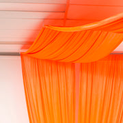 Ceiling Drape Ice Silk Satin Curtain  