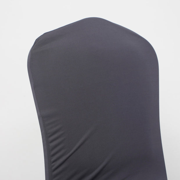 Lycra Chair Covers (Toppers) - Dark Grey Back