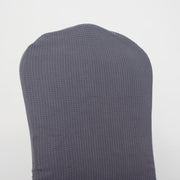 Lycra Chair Covers (Toppers) - Jacquard Dark Grey Back