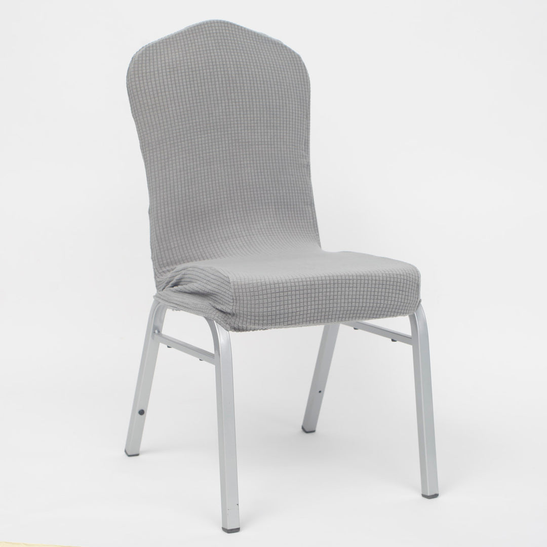 Lycra Chair Covers (Toppers) - Jacquard Silver