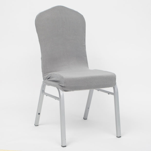 Lycra Chair Covers (Toppers) - Jacquard Silver