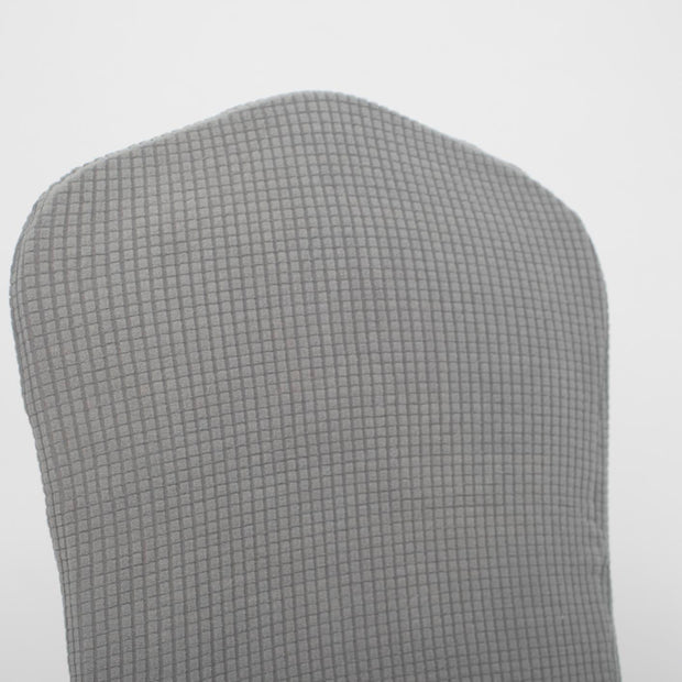 Lycra Chair Covers (Toppers) - Jacquard Silver Back