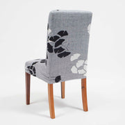 back view of chair topper on chair with wooden legs