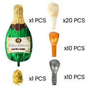CHAMPAGNE BALLOON SET contents
