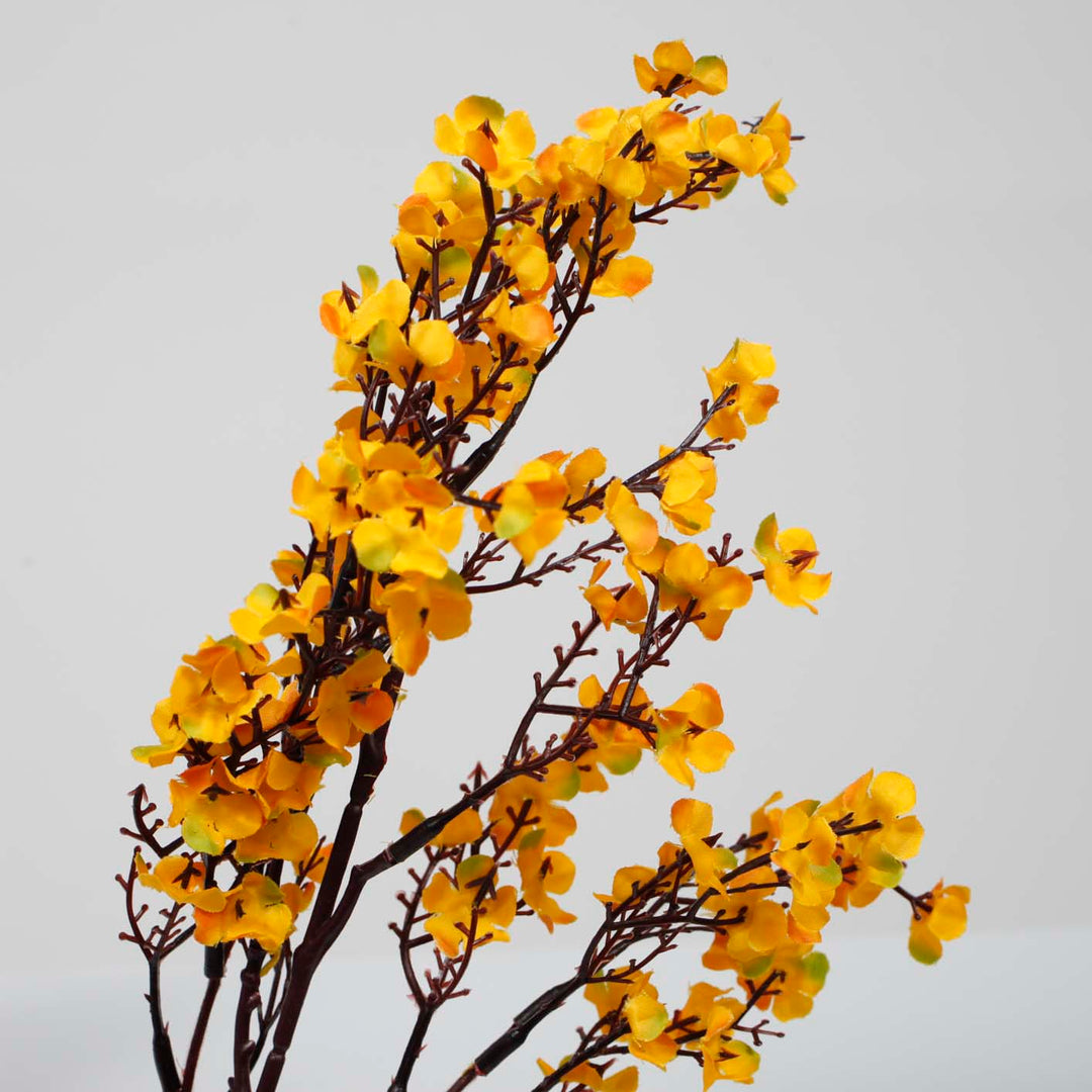 4 x Small Cherry Blossom Branches - Orange (50cm) Close