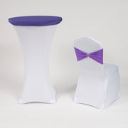 Purple Cocktail Table Toppers