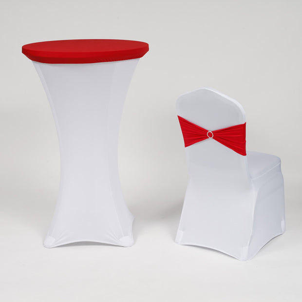 Red Cocktail Table Toppers