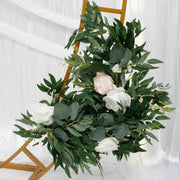 Corner floral greenery garland small side