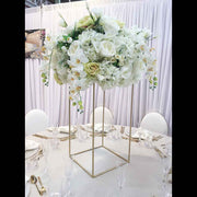 Gold Iron Flower Stand Centrepiece Example 1