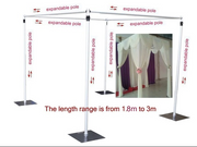 Backdrop Stand Set for 1.8-3m Cube Backdrop Frame (Pipe and Drape) -Deluxe *BEST VALUE*