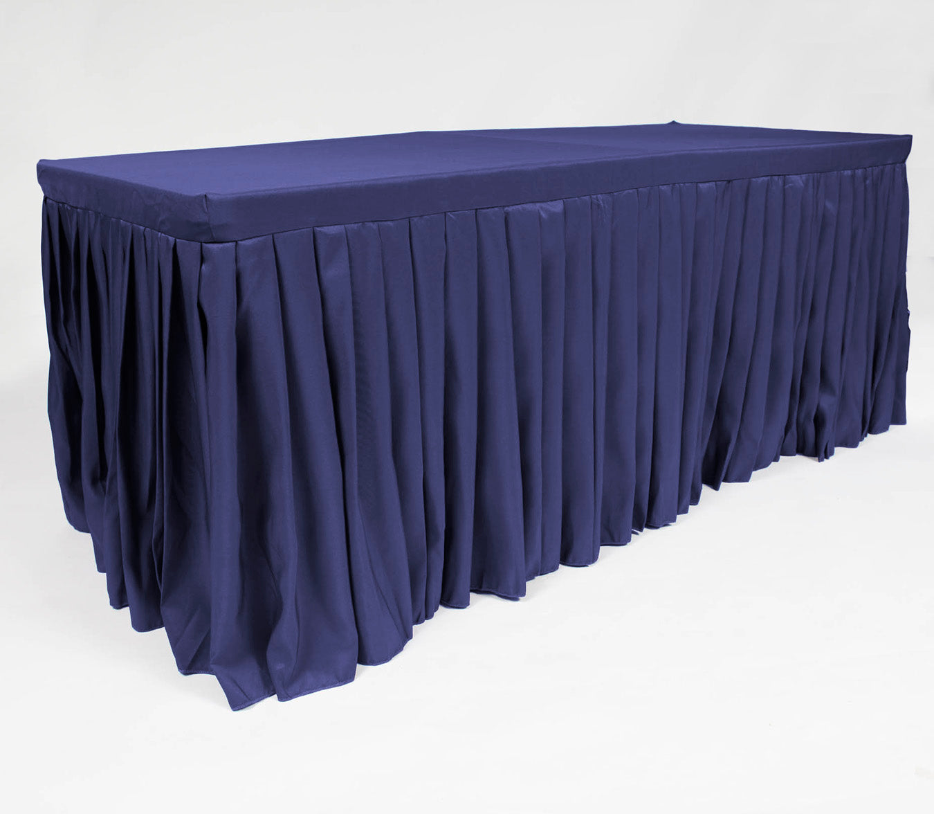 Navy Fitted Table Skirting For 6ft Trestle Table Luna Wedding Event Supplies