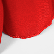 Red Fitted Tablecloth with Pleated Table Skirting for 6ft Trestle Tables Overlocked edge