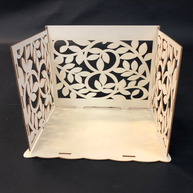 Floral wishing well card box assembly 7