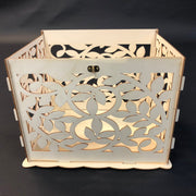 Floral wishing well card box assembly 4