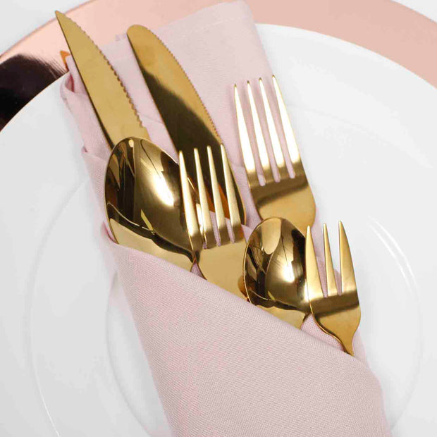 Gold Cutlery Set close up