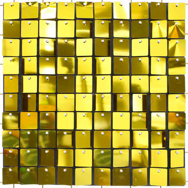 Sequin Shimmer Wall Backdrop Panels - Gold