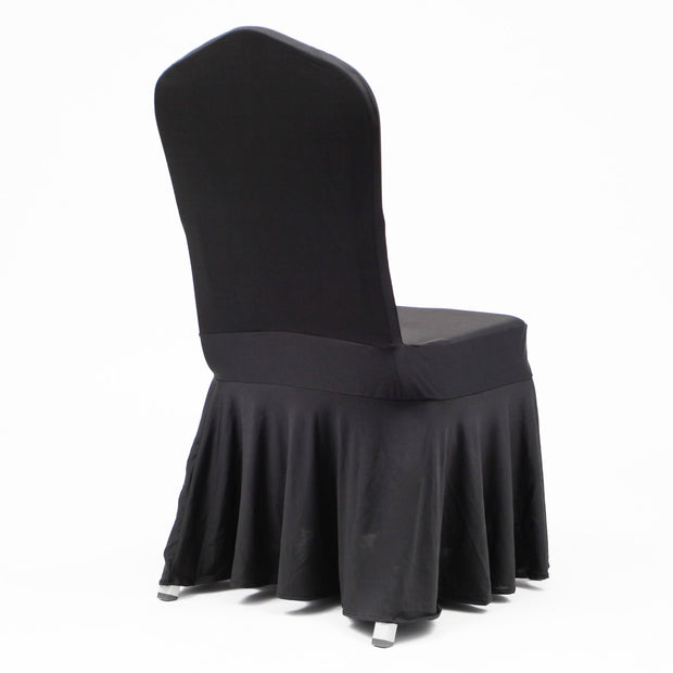Princess Black Lycra Chair Covers (190gsm) Back