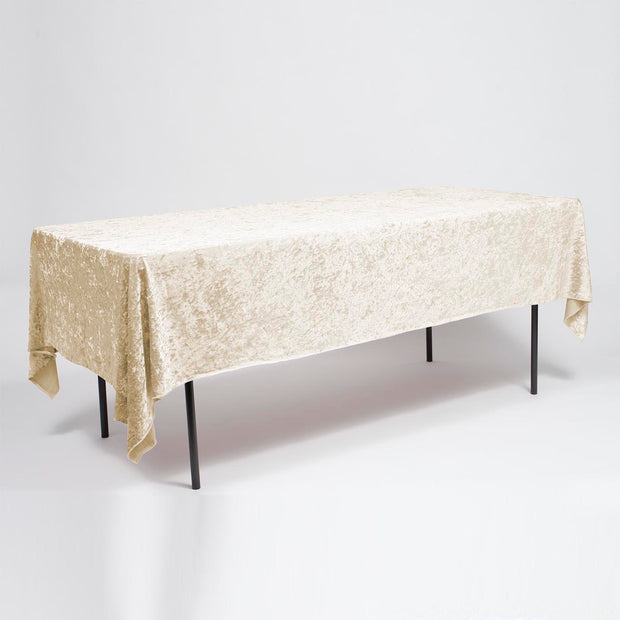 Gold Rectangle velvet tablecloth 153x259cm