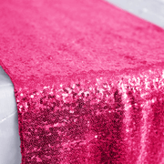 Sequin Table Runner - Hot Pink Close Up