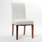 Lycra Dining Chair Covers (Toppers) - Jacquard Off White