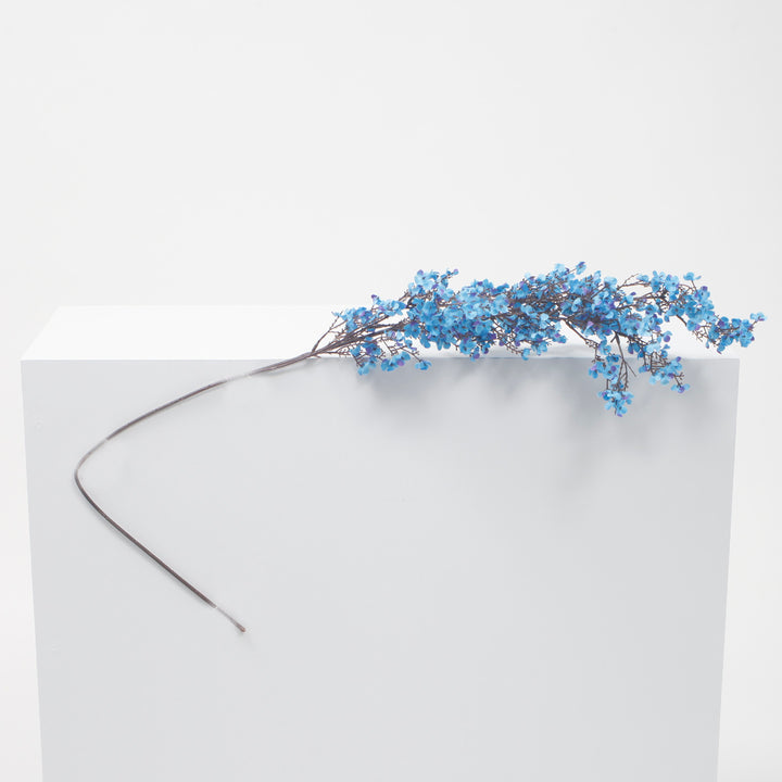 LARGE HANGING BLUE ARTIFICAL CHERRY BLOSSOM BRANCH