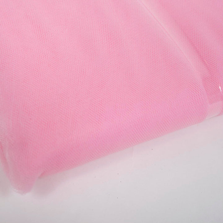 Large Tulle Fabric Roll - Light Pink (1.6mx36m) Close