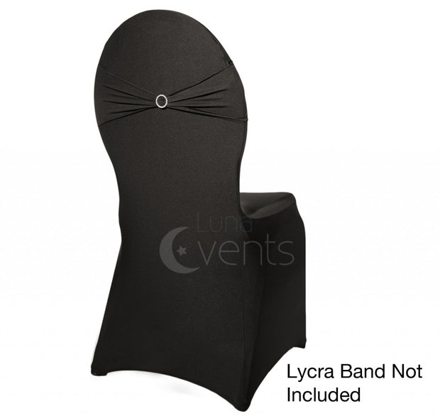 Black Lycra Chair Cover with Black Lycra Chair Band