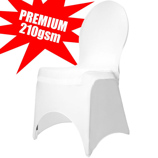 Premium White Lycra Wedding Chair Cover
