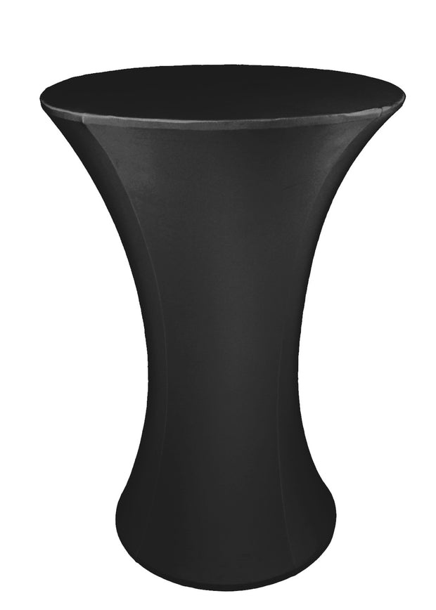 Cocktail Dry Bar Covers - Black (Round Base, 70cm)
