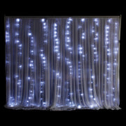 LED Curtain 3x3 meters - Cool White - 8 Function Behind curtain