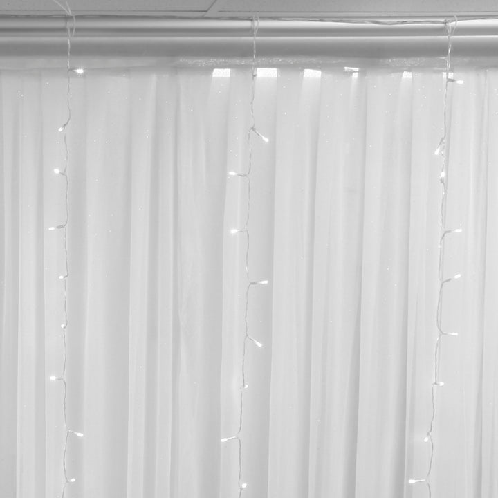 LED Curtain 3x3 meters - Cool White - 8 Function CLose up