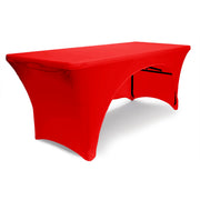 Red 3 Sided Lycra Fitted Tablecloth (6ft)