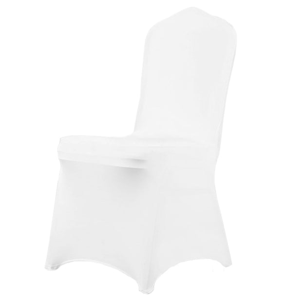 White Lycra Chair Covers (170gsm EasySlip)