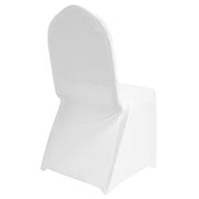 White Lycra Chair Covers (170gsm EasySlip) Back