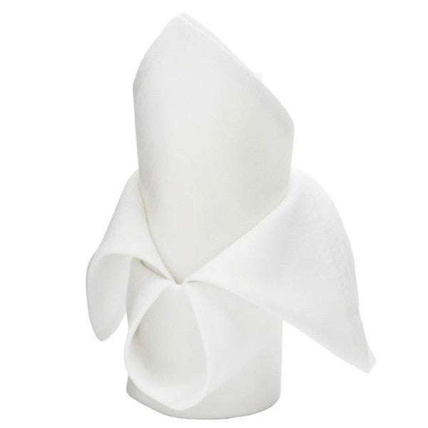 Cloth Napkins - White (50x50cm) Folding Style