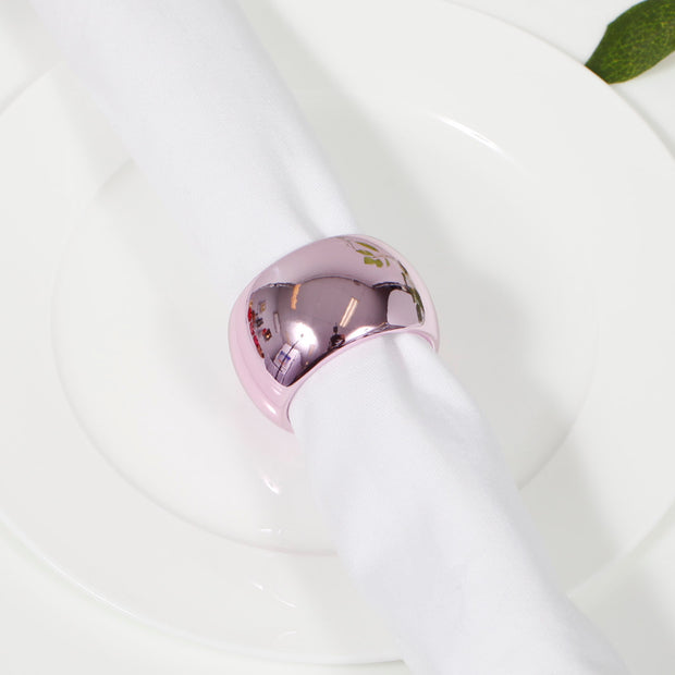 Light Pink Napkin Ring - Classic Luxe Style Close Up