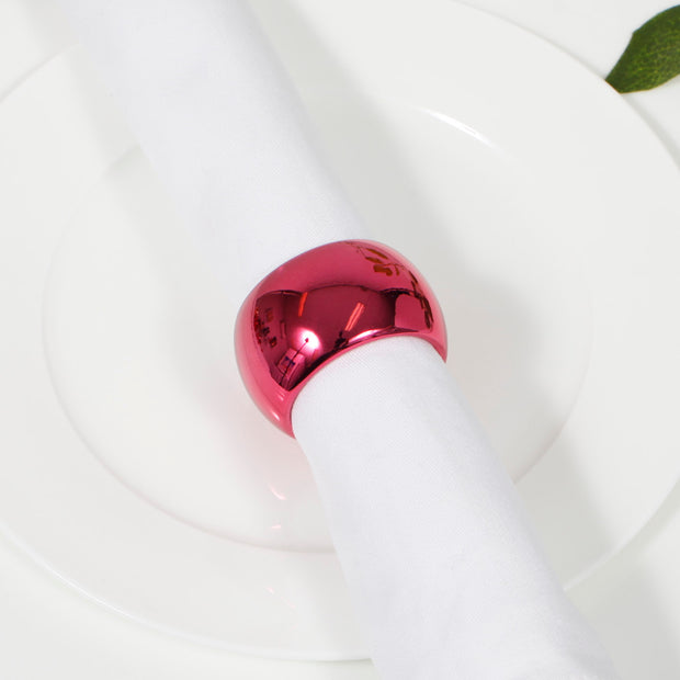 Pink Napkin Ring - Classic Luxe Style Close Up