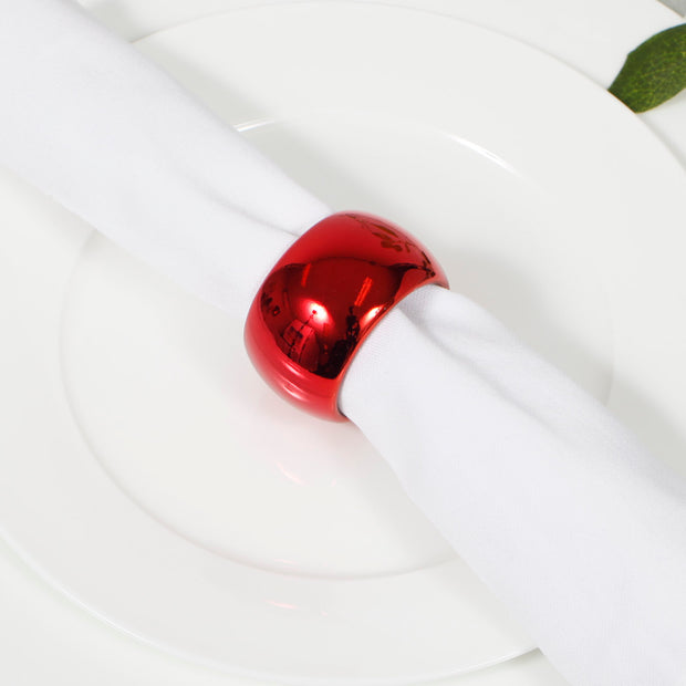 Red Napkin Ring - Classic Luxe Style Close Up