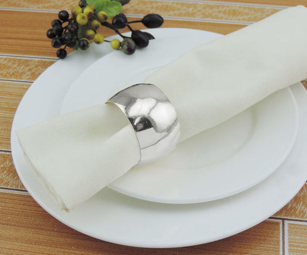 Silver Napkin Ring - Classic Luxe Style