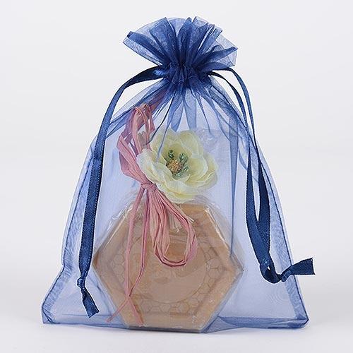 Organza Bags - Navy (10x15cm)