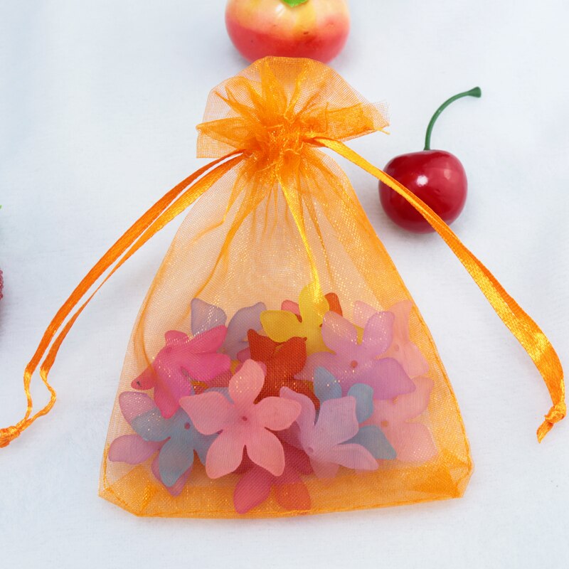 Organza Bags - Orange (10x15cm)