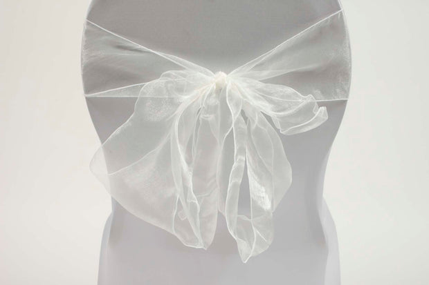 Organza Chair Sashes - Light Ivory