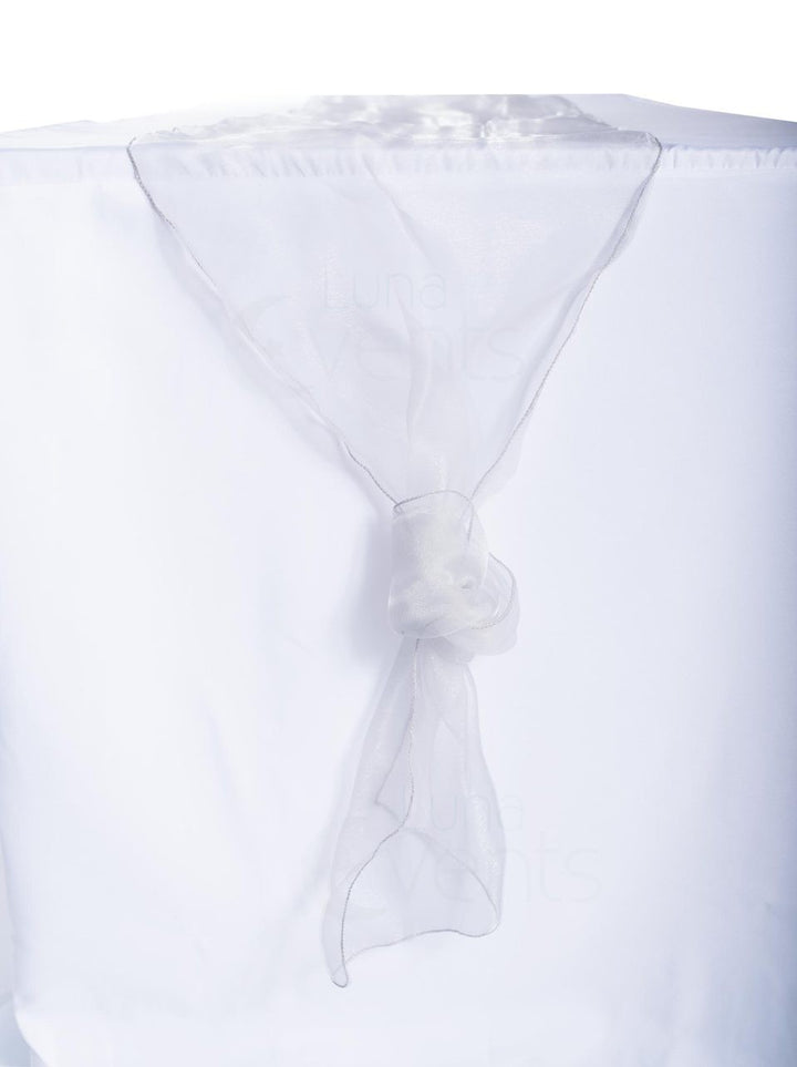 CLEARANCE Organza Table Runners - Silver