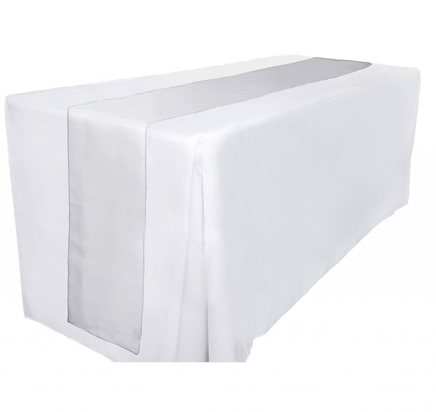 Organza Table Runners - Silver
