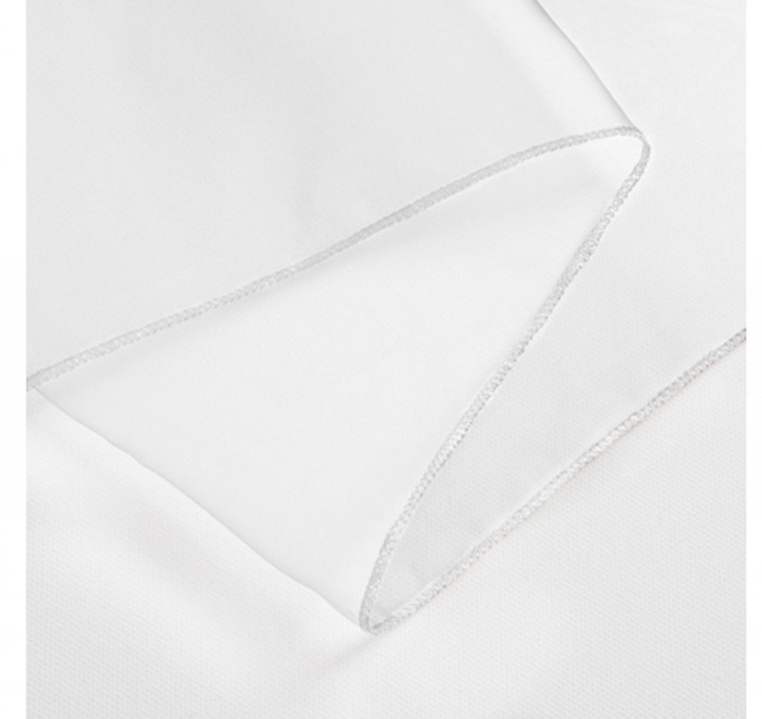 Organza Table Runners - White Overlocked Edge