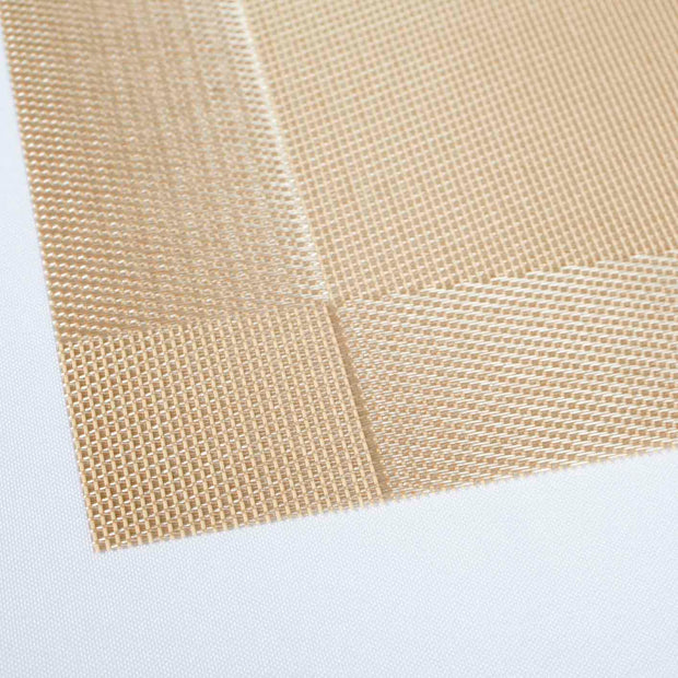Gold Woven placemat detail