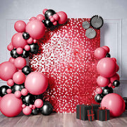 Sequin Shimmer Wall Backdrop Panels - Red