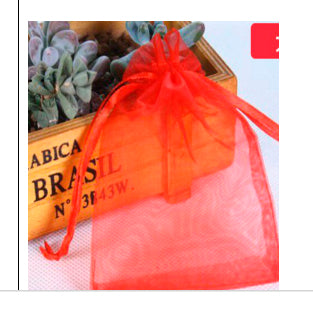 Organza Bags - Red (10x15cm)