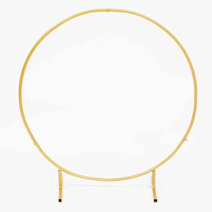 Round Wedding Arch / Flower Frame - Gold (1m)