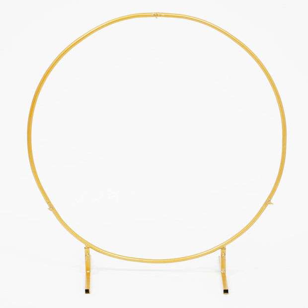 Round Wedding Arch / Flower Frame - Gold (1m)